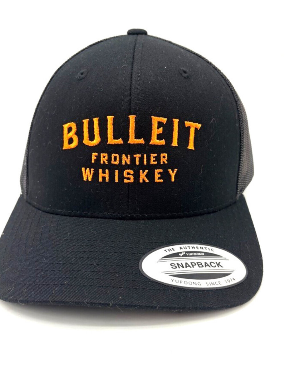 Bulleit Frontier Whiskey Black Mesh Trucker Snapback Cap